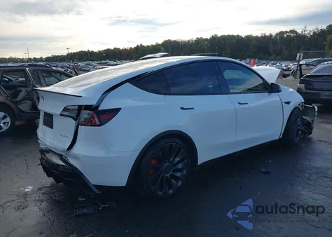 2022 Tesla Model Y Performance Dual Motor All-Wheel Drive из США, поврежденный, VIN 7SAYGDEF0NF308736